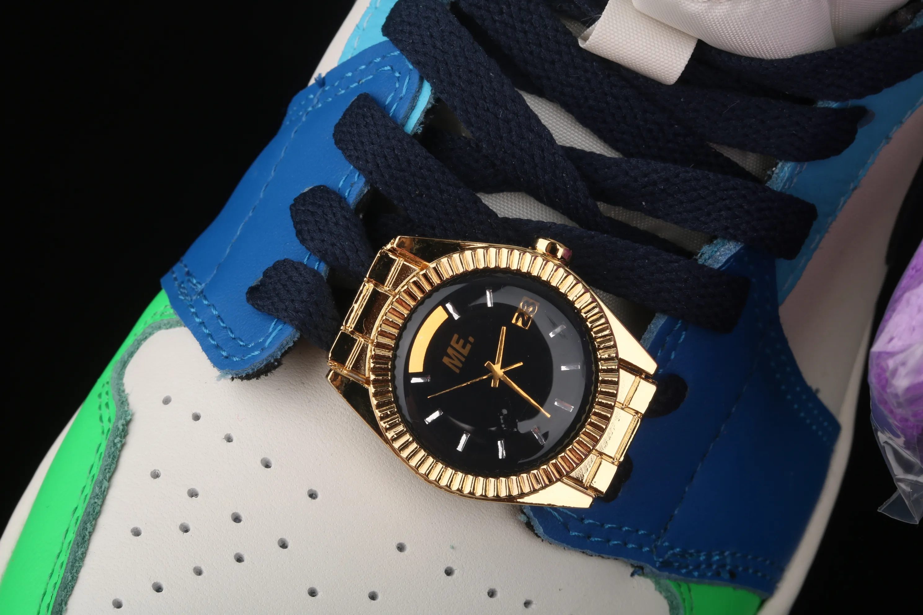 All categories Air Jordan Jordan series basketball shoes Air Jordan 1 Mid Melody Ehsani x Air Jordan 1 Mid "Fearless" AJ1 Joe 1 watch orange and green mandarin duck CQ7629-100